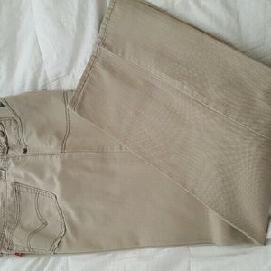 Levis Jean's khaki textured Womens Size 14