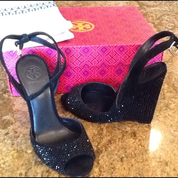 NWOT- Tory Burch Lila 115MM Wedge Sandal - Picture 2 of 4