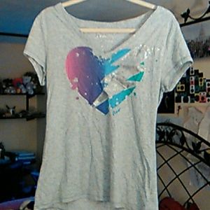 Aeropostale v-neck t-shirt grey