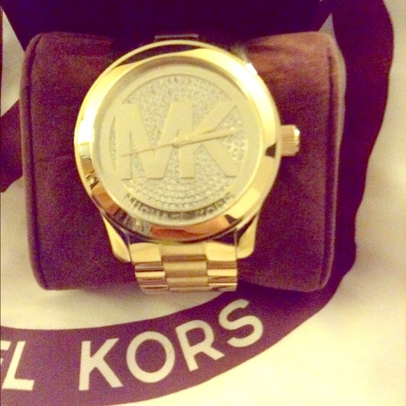New🌟Michael Kors bling gold watch  authentic - Picture 1 of 1