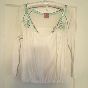 Free people soft cotton boho top