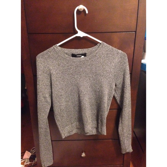 Marled Cropped Sweater