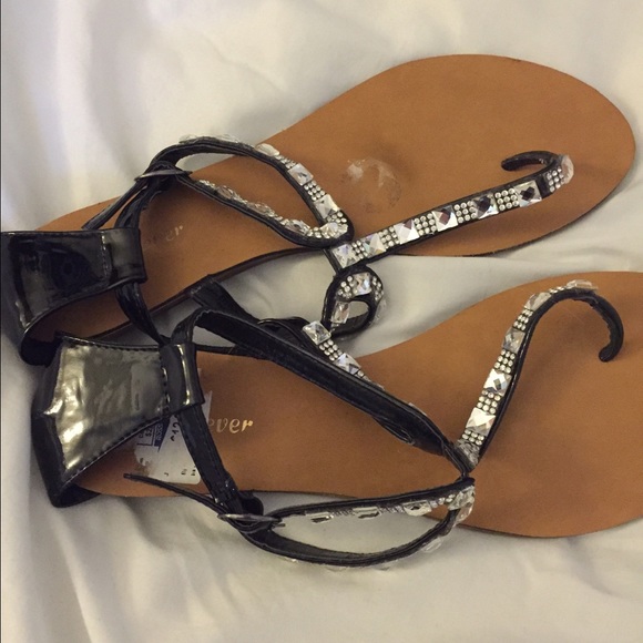 Diamond covered sandals