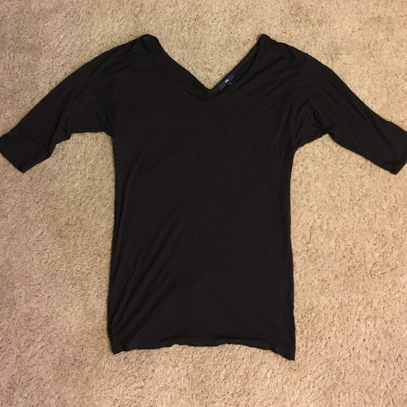 Black gathered top