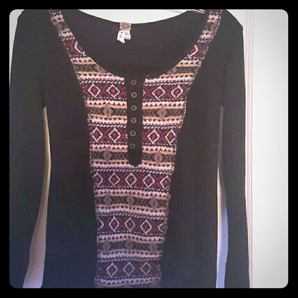 Free people long sleeved henley