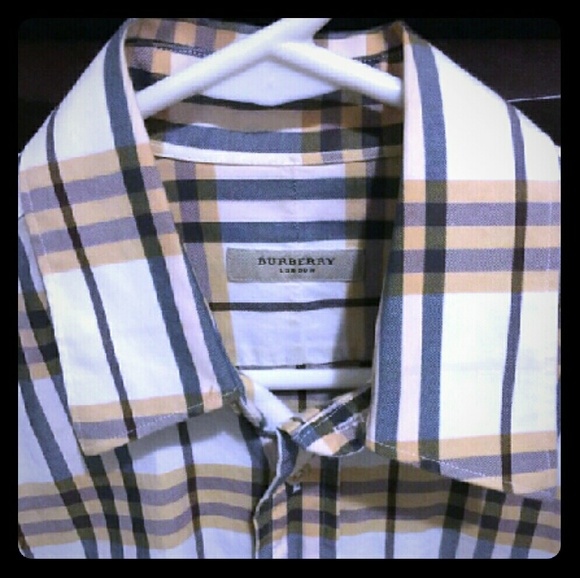 Authentic Burberry mens button up shirt