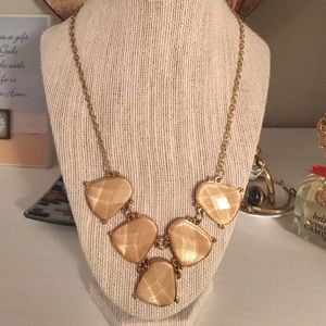 Gold statement necklace