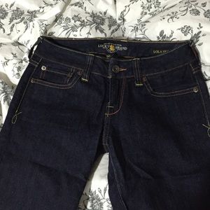 Lucky brand Lola skinny dark wash jeans size 00/24
