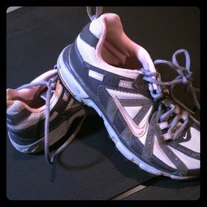 Pink and Gray Nike Tennis shoes