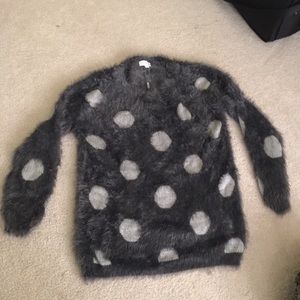 Fuzzy Dot Sweater