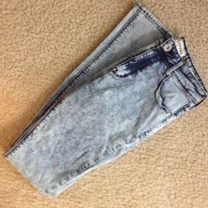 Pacsun acid wash blue jeans