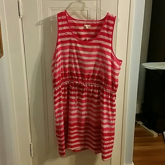 NWT pink stripped Gap dress size XL