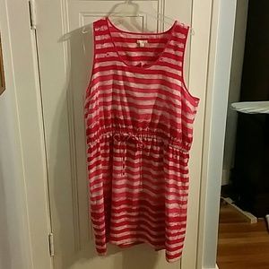 NWT pink stripped Gap dress size XL