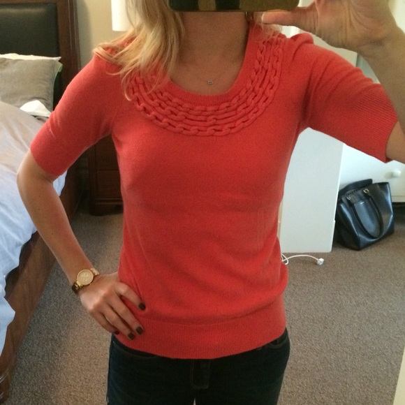 Anthropologie Knit Sweater with back zipper detail