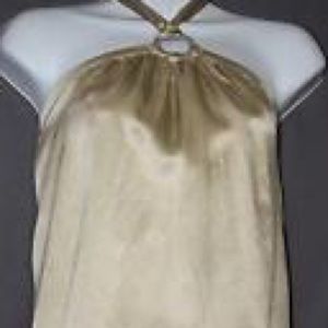 Beautiful gold halter top!