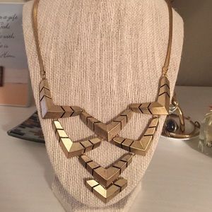 Gold statement necklace