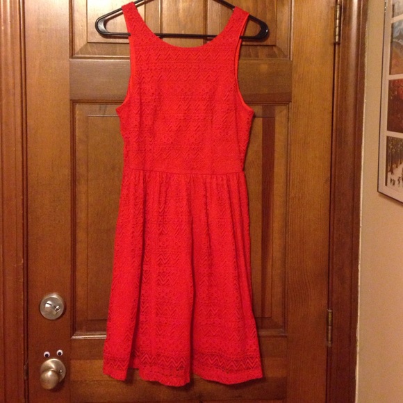 Beautiful orange lace dress