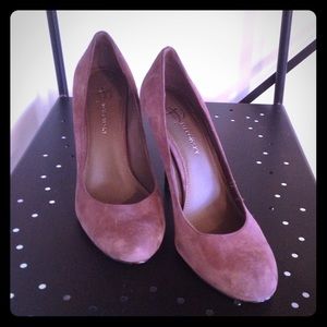 Lavender suede stilettos by b markowsky-10M