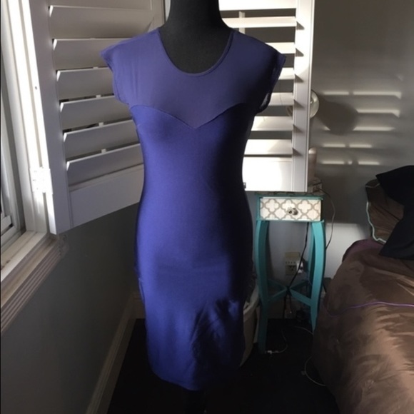Navy blue body conscious dress