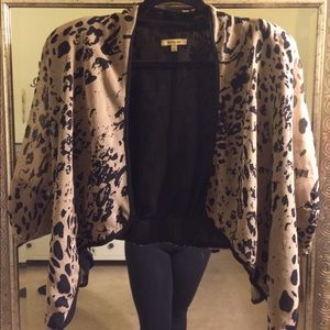 Beulah Cheetah Print Blazer/Cardigan L