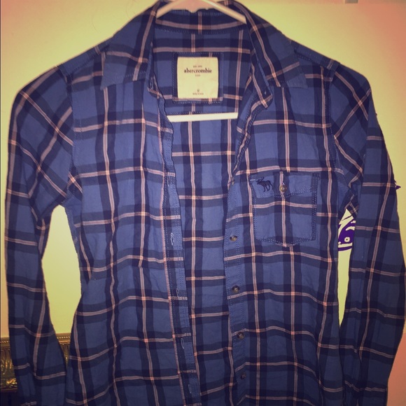 Blue plaid shirt