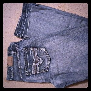 Mens fly paper jeans