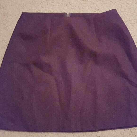 Plum colored mini skirt