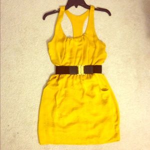 Mustard yellow dress
