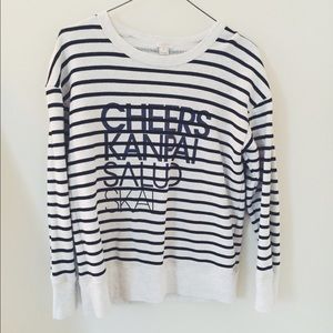 J Crew CHEERS Sweatshirt