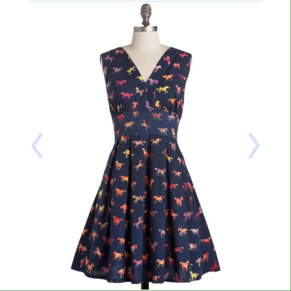Modcloth galloping glamour dress