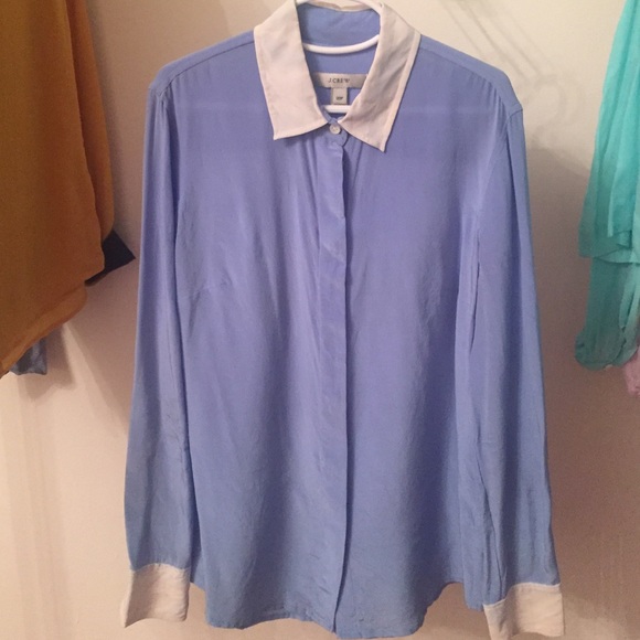 100% silk premium quality j crew blouse