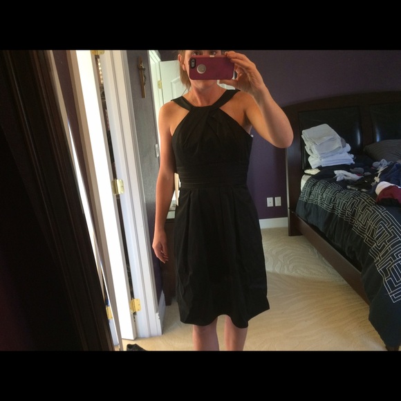 David's Bridal y neck dress