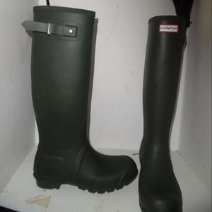 Green hunter boots