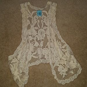Boho Lacey look vest