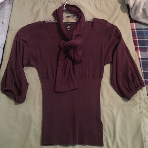 Blouse with scarf