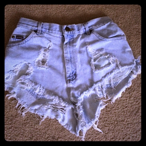 Riders by Lee Cheeky Fringe Highwaist Shorts 11-12