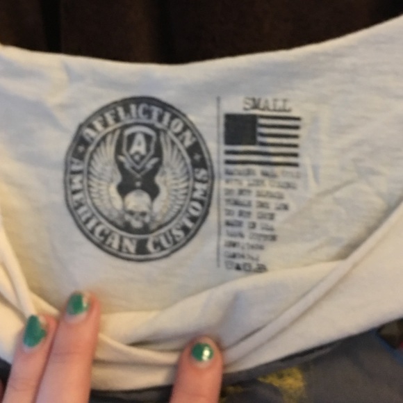 Affliction American customs crop top - Picture 2 of 4