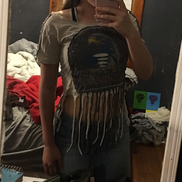 Affliction American customs crop top - Picture 4 of 4