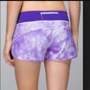 Lululemon tie dye speed shorts