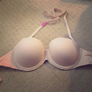 Pink Victoria secret convertible strapless bra 34b
