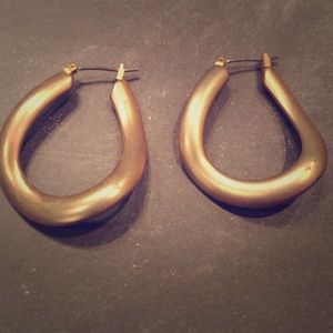 Gold hoops with design Lia Sophia