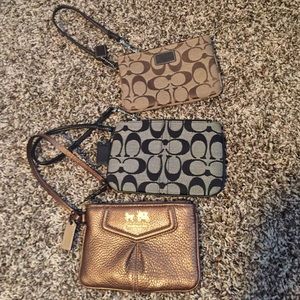 Coach wristlets