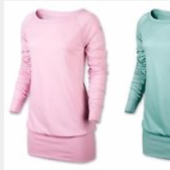 Pink nike tunic dress