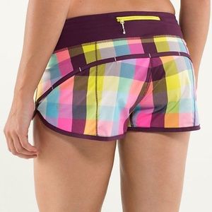 Lululemon plaid speed short