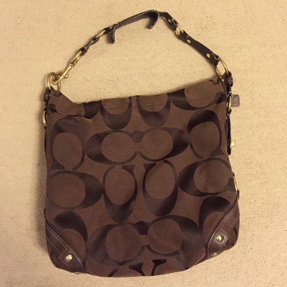 Brown Coach Bucket Bag