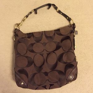 Brown Coach Bucket Bag