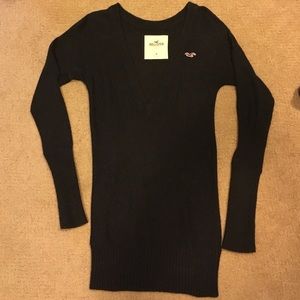 Hollister brown V-neck long sleeve sweater Medium