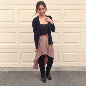 F21 High-Low Wrap Skirt