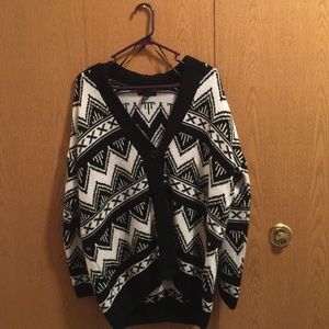 Tribal patterned cardigan