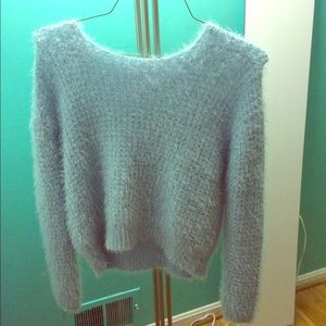 Super soft cotton emporium baby blue sweater
